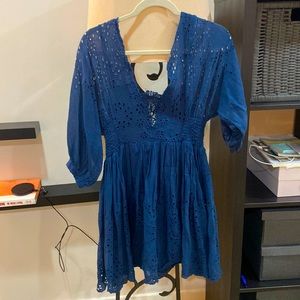 Cute short blue dress